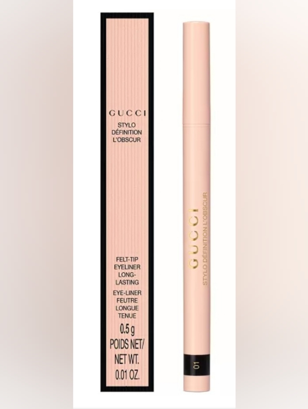 Gucci Stylo Définition L'Obscur Felt-Tip Eyeliner - In The Color Dark Black BNIB
